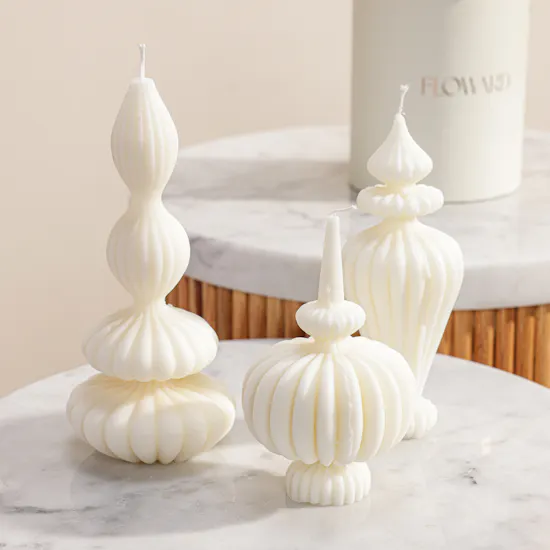 Lelido Three Home Decor Candle | Sunny Stillness Flowers