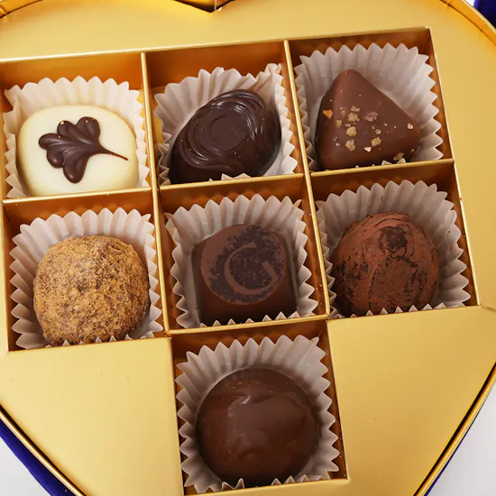 Godiva Heart Chocolates Box | 12 Red Roses