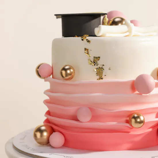 Floward Pink Graduation Cake