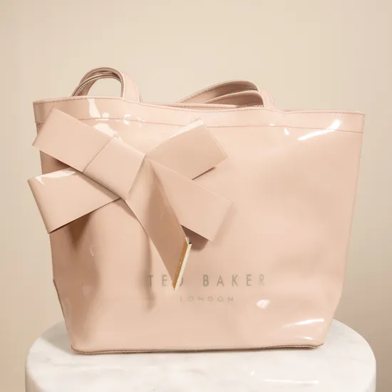 Ted Baker Women's Nicon Vinyl Pink Bow Bag