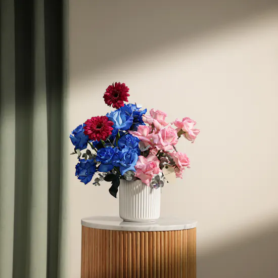 Majestic Harmony Flowers Vase