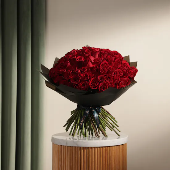 The 100 Red Rose Showstopper Bouquet