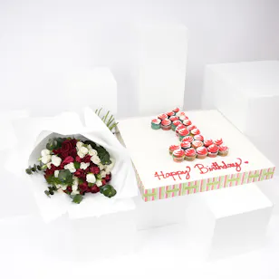 Helens  Number Cupcakes | Flowers