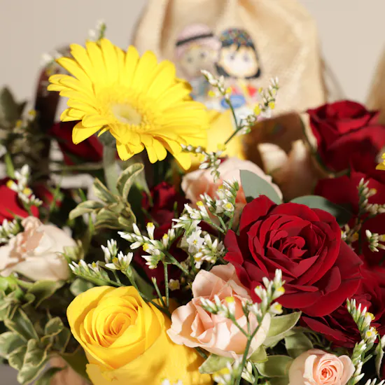 Floward Ramadan Garangao Giveaway Basket | Cheerful Flowers