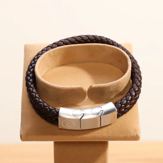Zus Double Brown Leather Bracelet