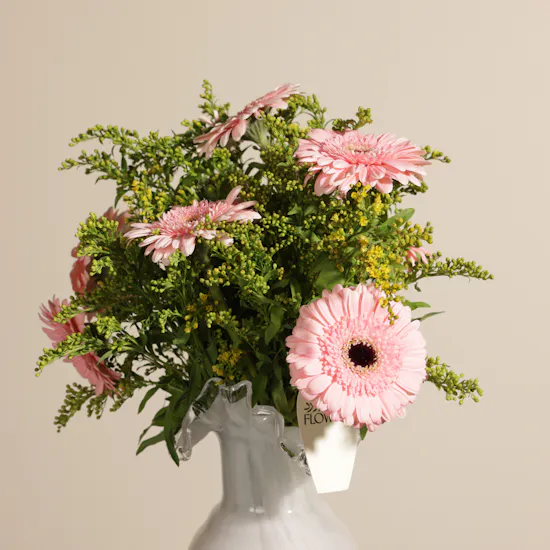Cheerful Pink Harmony Flower Vase