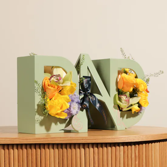 DaD's Love Flowers Vase