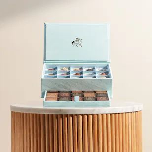 Godiva Small Royal Baby Blue Box 