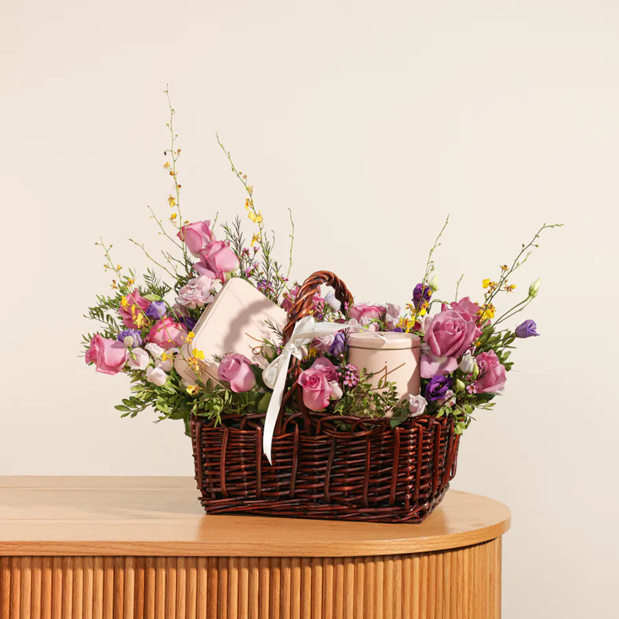 J's Bakery Chocolate Clusters Basket | Flowers 1