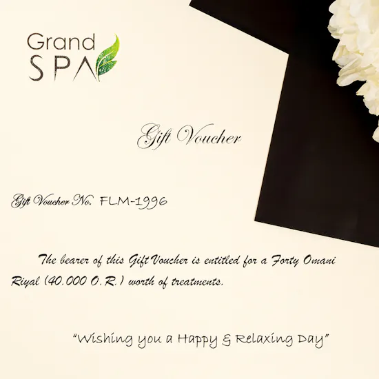 Grand Spa 40 OMR Voucher | White Chrysanths