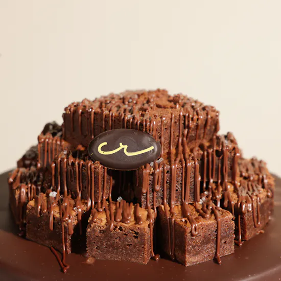 Creamy Ribbons Nutella Brownies Chocolate Cake | Soft Breeze Flowers