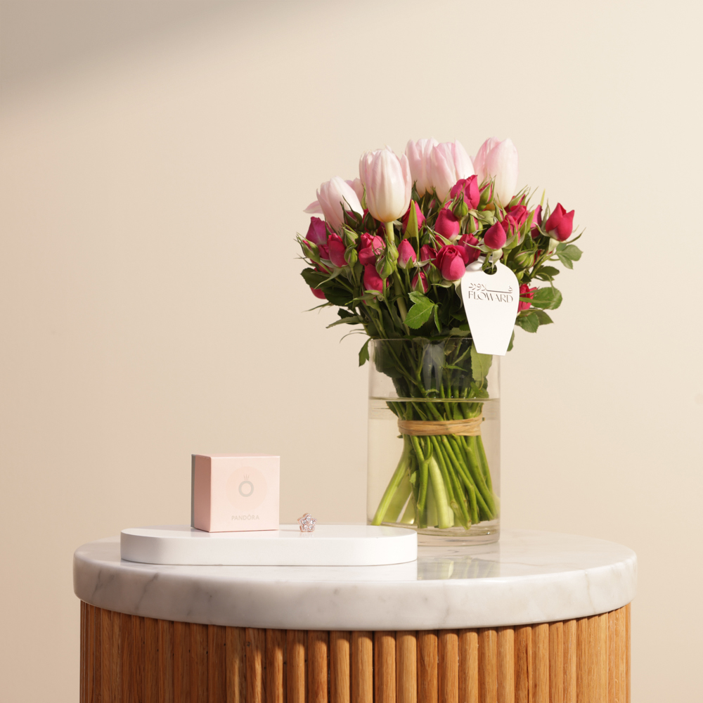 تعليقة فاخرة من باندورا | مزهرية الزهور المتناغمة