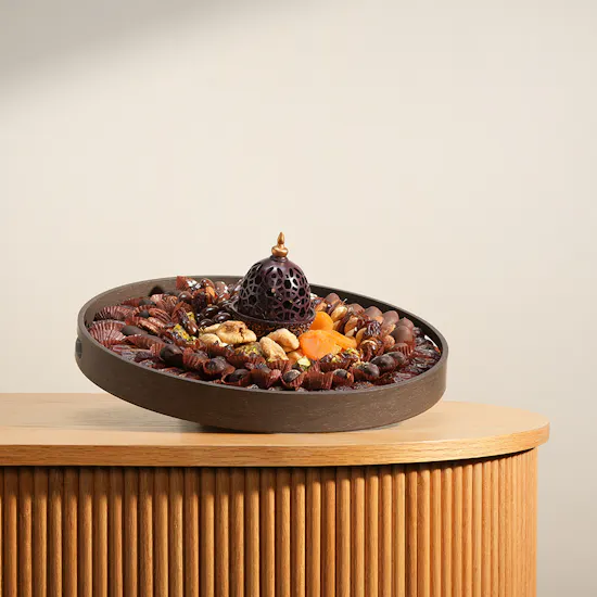 The Datery Stuffed Dates Tray With Incense Burner