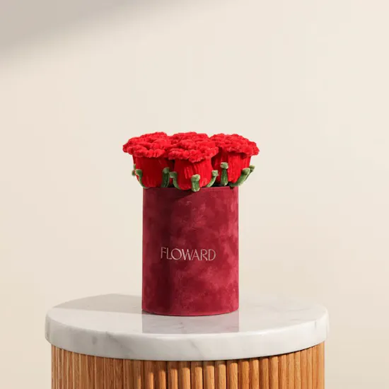 Romantic Plush Artificial Flowers Box