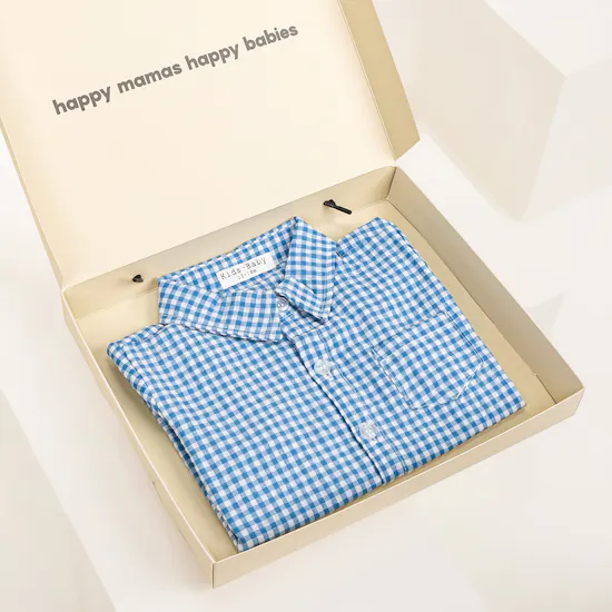 Dee Mama Blue Checkered Romper | Blue Rose