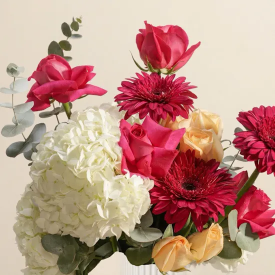 Blush Glow Flowers Vase