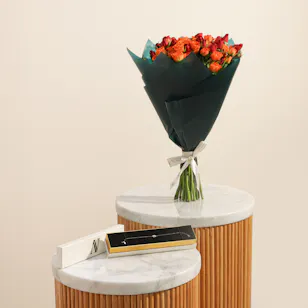 AV Jewelry Gold Bracelet | Fresh and Delicate Touch Flowers Bouquet