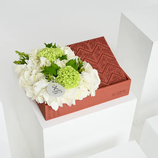 Floward Qura'an Box | White Hydrangea