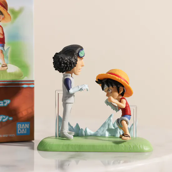 One Piece WCF Monkey D. Luffy vs Kuzan Anime Action Figure Model