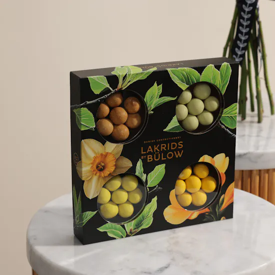 Lakrids by Bülow Small Spring Selection Liquorice Box | Serene Flower Bouquet