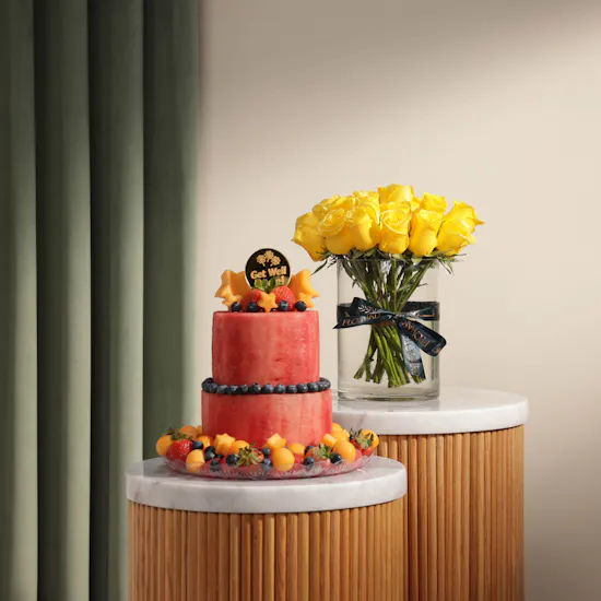 Fruitful Day Watermelon Cake | Flowers Vase