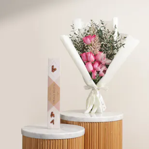 Chocoline Chocolate Wafer Sticks Box | Soft Flower Bouquet 