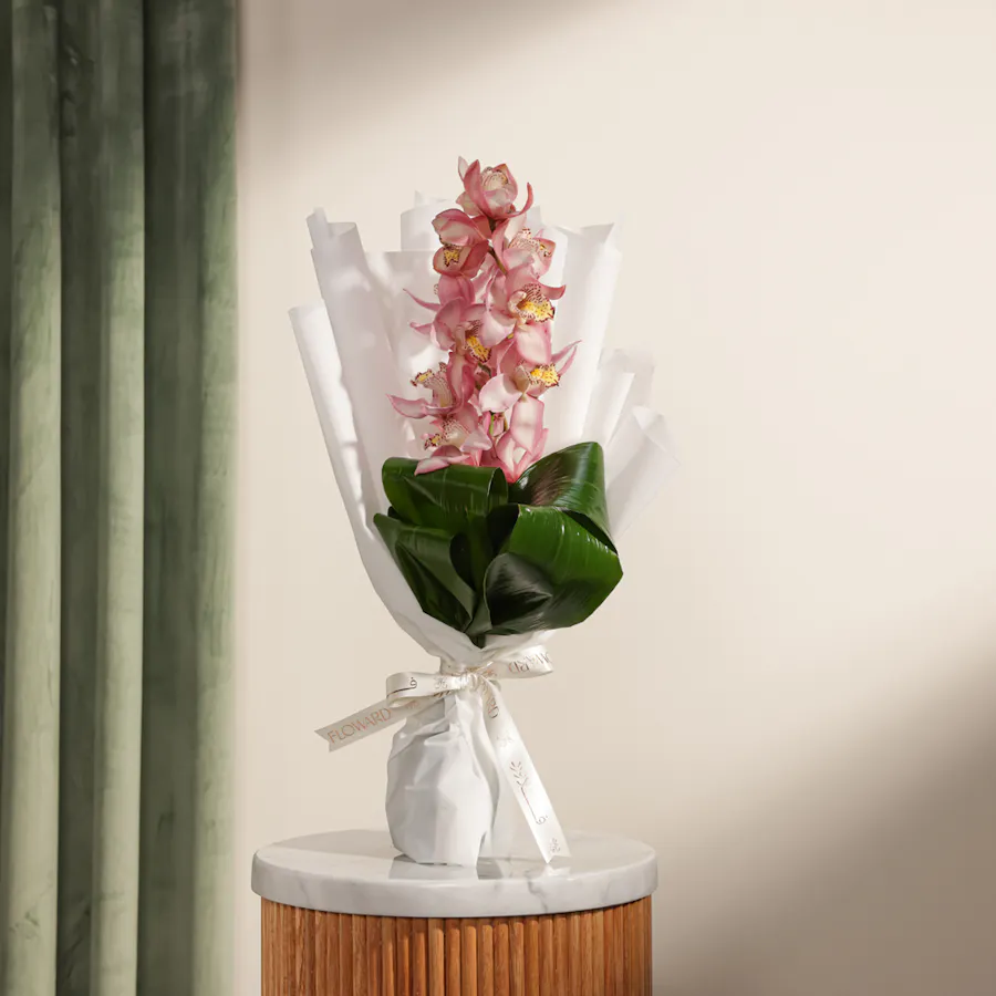 Pink Cymbidium Bouquet 5