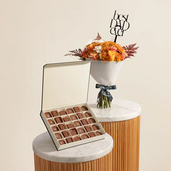 Floward Luxurious Chocolate Medium Box | Best Dad Flower Bouquet