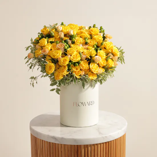 Honey Light Flower Box