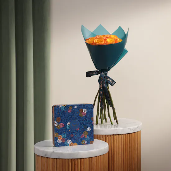 Venchi Murrine Blue Maxi Assorted Chocolate Box | Fresh Flower Bouquet