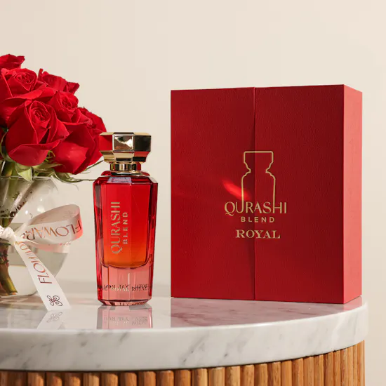 Abdul Samad Al Qurashi Qurashi Blend Royal | Blissful Red Roses Vase