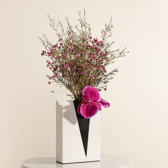 Marble Majesty Flower Vase
