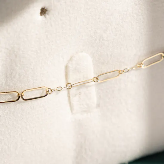 Miss L' Rectangle Chain Bracelet