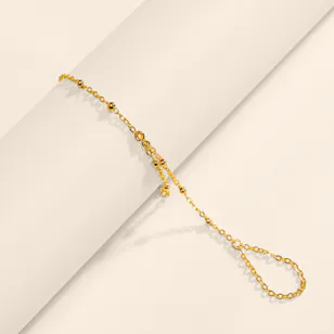 Hrh Simple Gold Plated Hand Chain