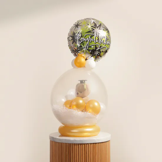 Balloonizer Graduation Design with Teddy Bear