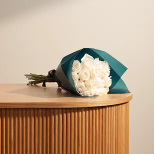 Eternal Grace White Rose Bouquet
