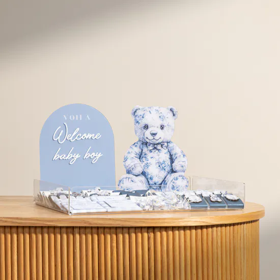 Voila Welcome Baby Boy Large Chocolate Tray