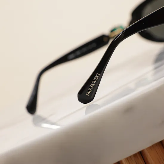 Swarovski Black Cat Eye Women’s Sunglasses