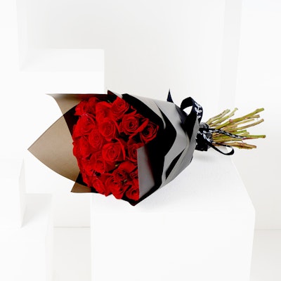 25 Red Roses Hand Bouquet