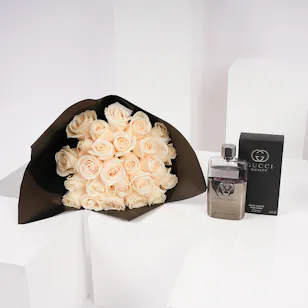 عطر غوتشي غيلتي للرجال 90 مل | باقة جوري أبيض