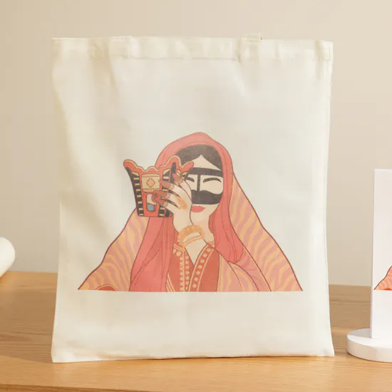 Glossy Touch Omani Women’s Day Notebook and Tote Bag | Hopefully Flowers