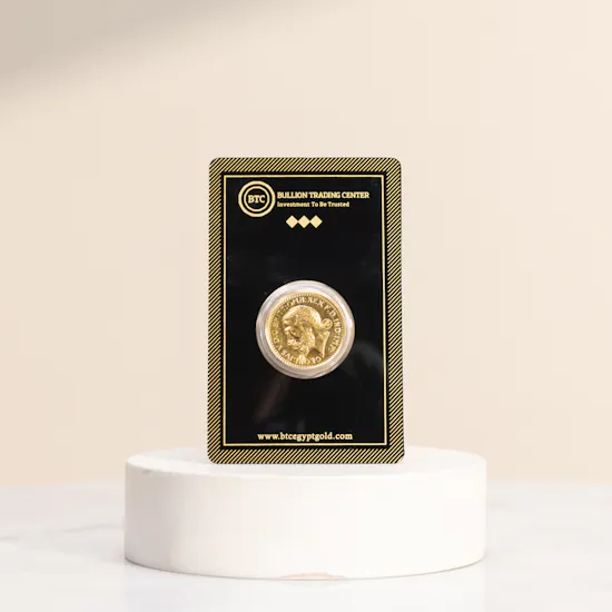 BTC King George V Gold One Pound Coin 21k | 8gm