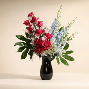 Midnight Bloom | Black Vase