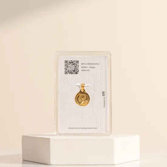 BTC Dad Gold Circular Pendant | 2.35 grams