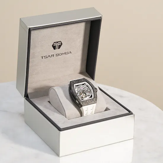 Tsar Bomba Elemental Automatic Elite White Carbon Fiber Men's Watch