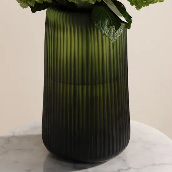 Green Forest Hydrangea Flower Vase
