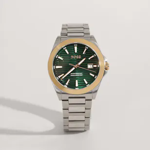 Hugo Boss Strike Gold and Silver Tone Men's Watch