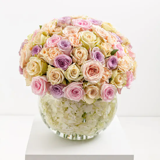 Pastel Roses Vase