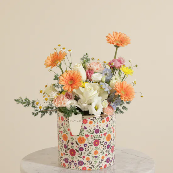 Colorful Spring Flower Vase