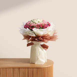 Vibrant Colorful Baby Rose Bouquet | 75 Flowers